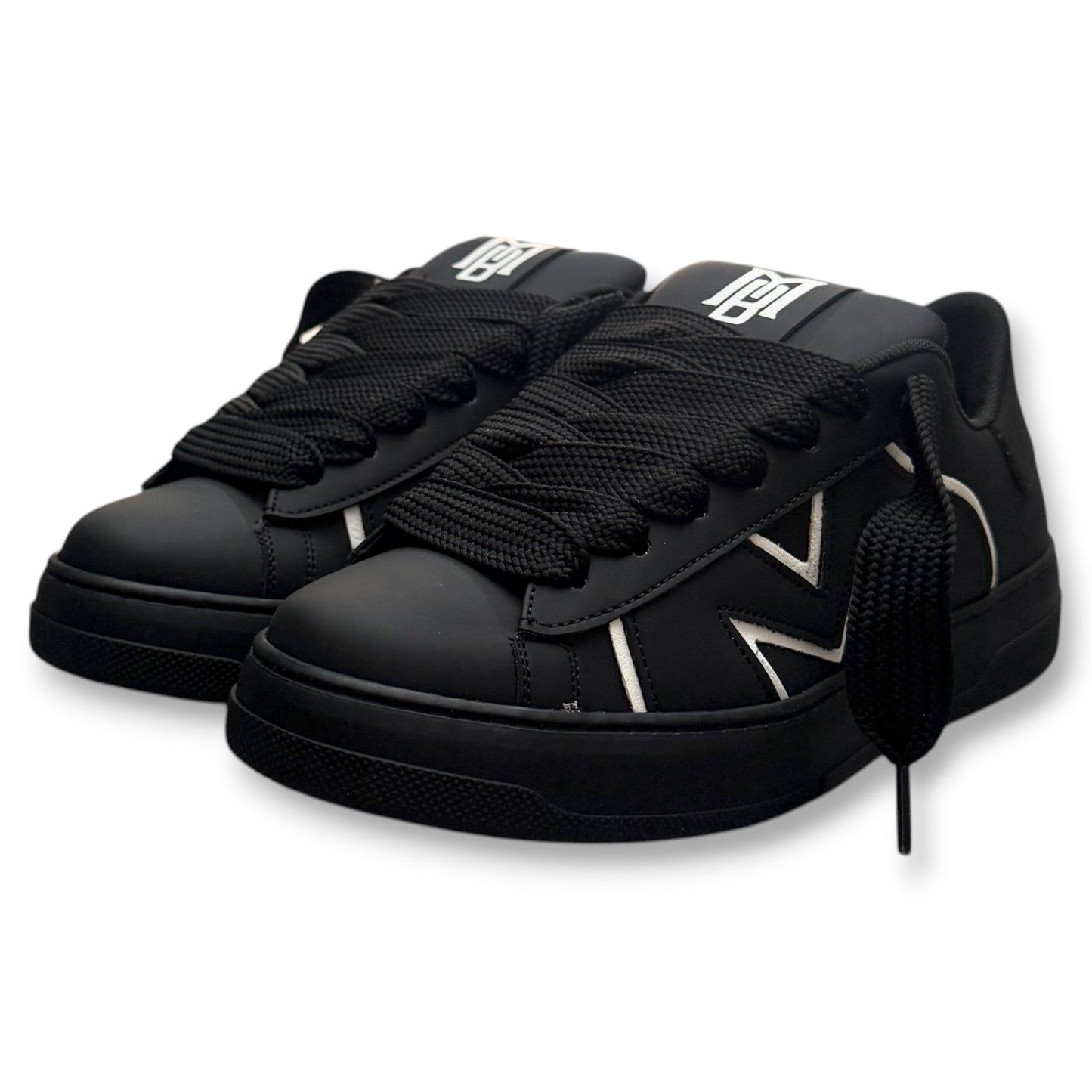 BRIAN MILLS- Scarpe Uomo, mod.1001, Col.Nero/Bianco