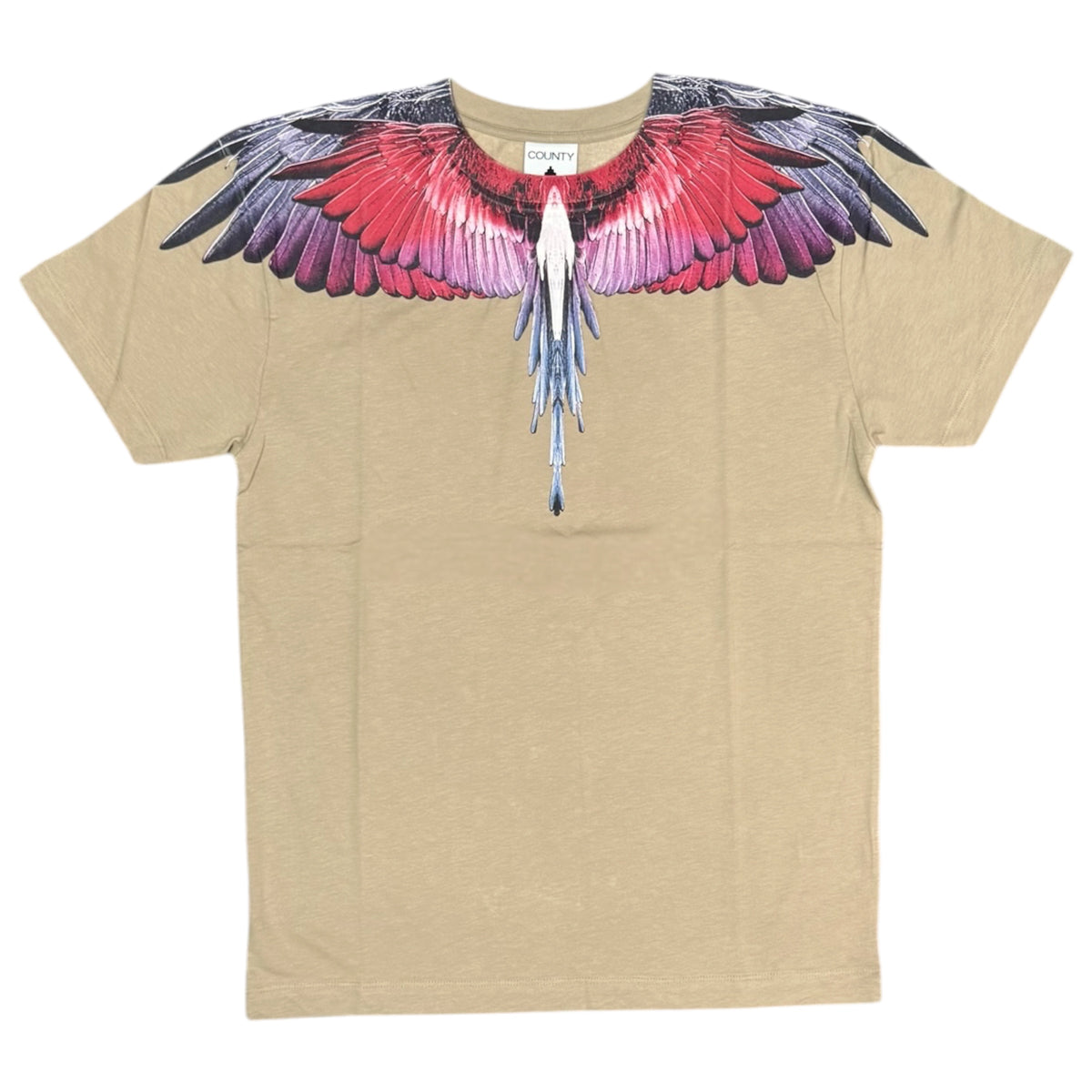 COUNTY OF MILAN- T-Shirt Uomo, (veste comoda), Col.Marrone