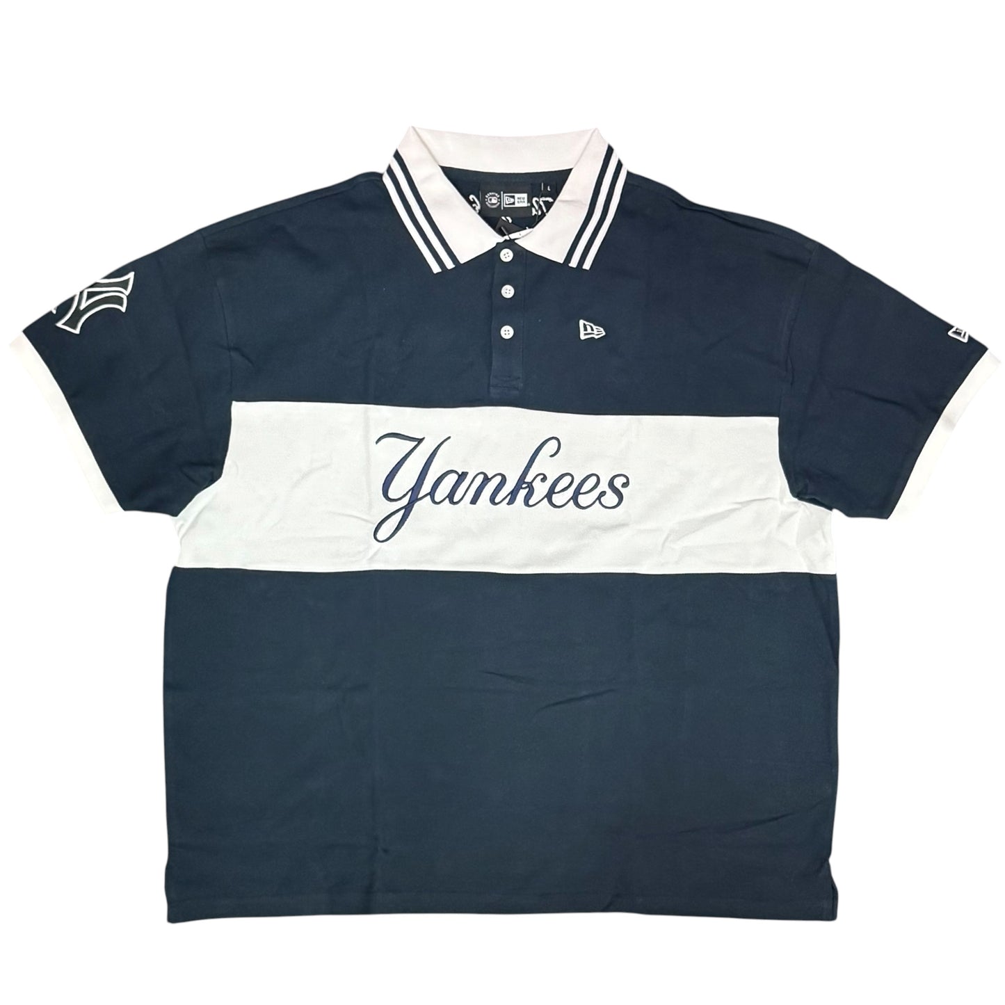 NEW ERA - Polo Uomo YANKEES, Col.Blu/Bianco
