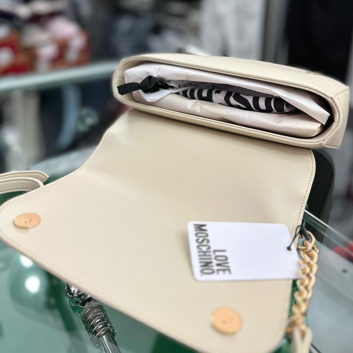 Borsa LOVE MOSCHINO, col.Crema