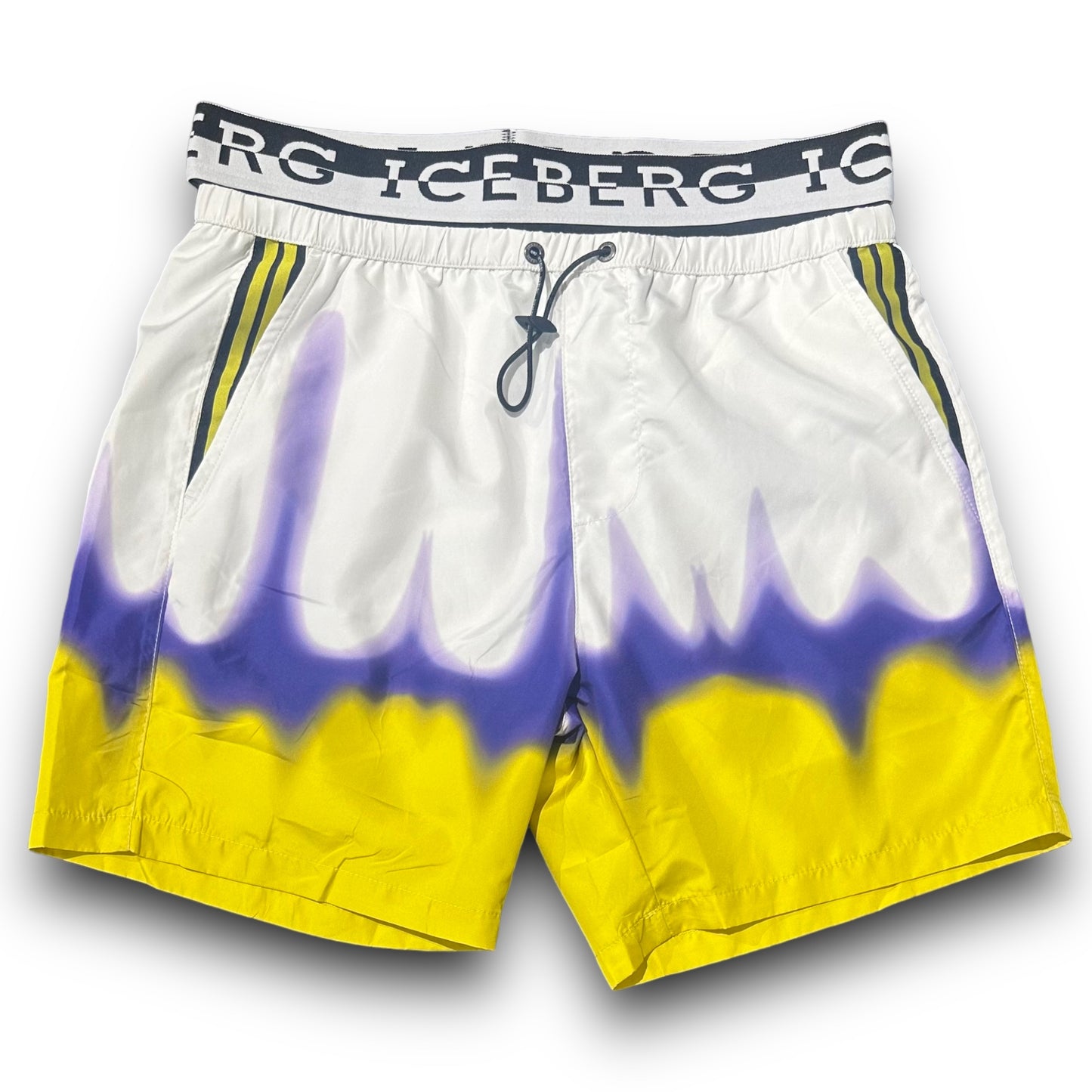 Costume Uomo ICEBERG BEACHWEAR con molla (effetto finta mutanda), veste piccolo (si consiglia una tg. in piú), col.Fantasia