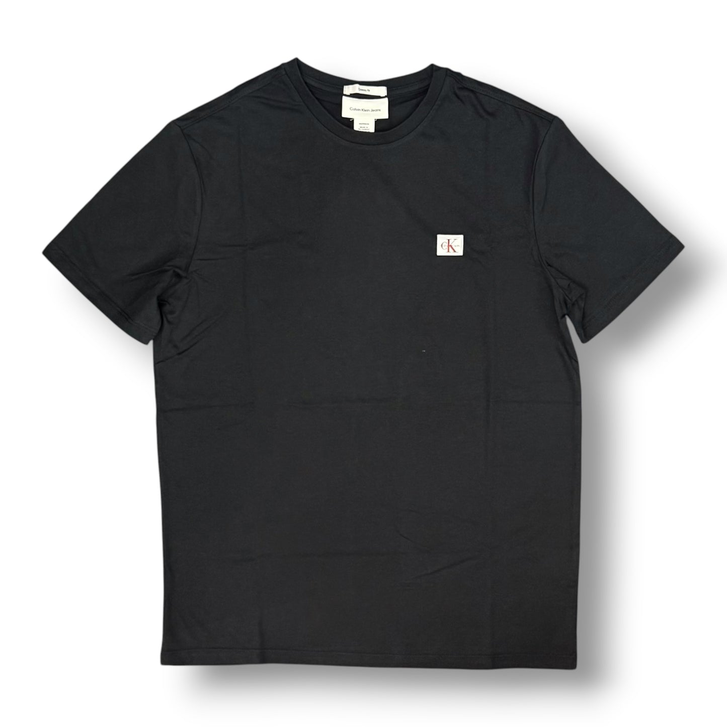 CALVIN KLEIN - T-Shirt Uomo con logo quadrato lato cuore, Col.Nero