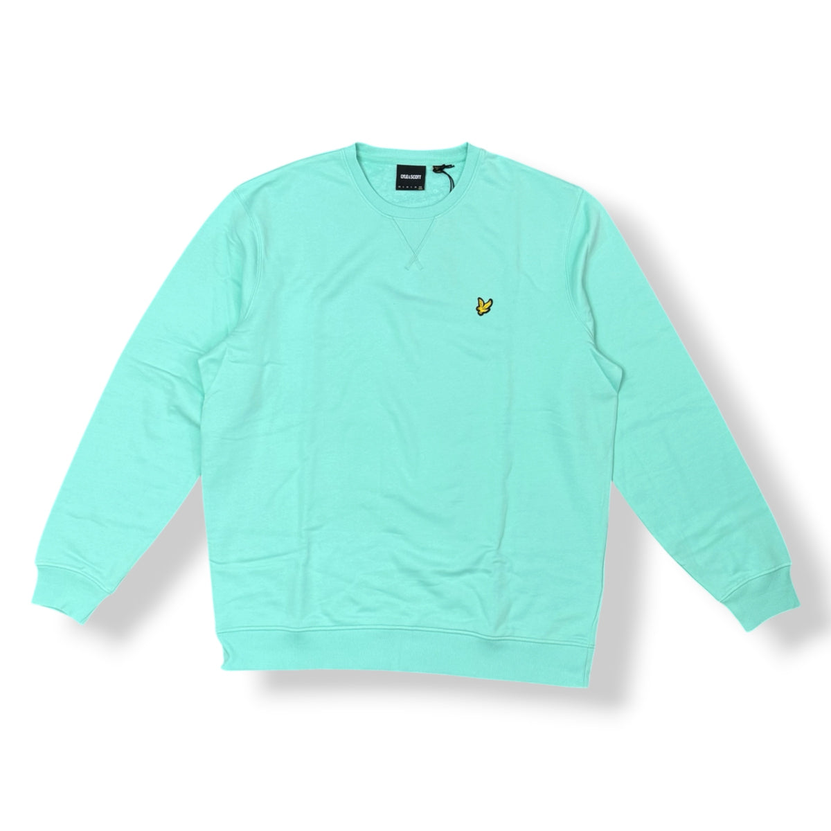 LYLE & SCOTT- Felpa Uomo girocollo, tex.cotone garzato, Col.Aquamarine