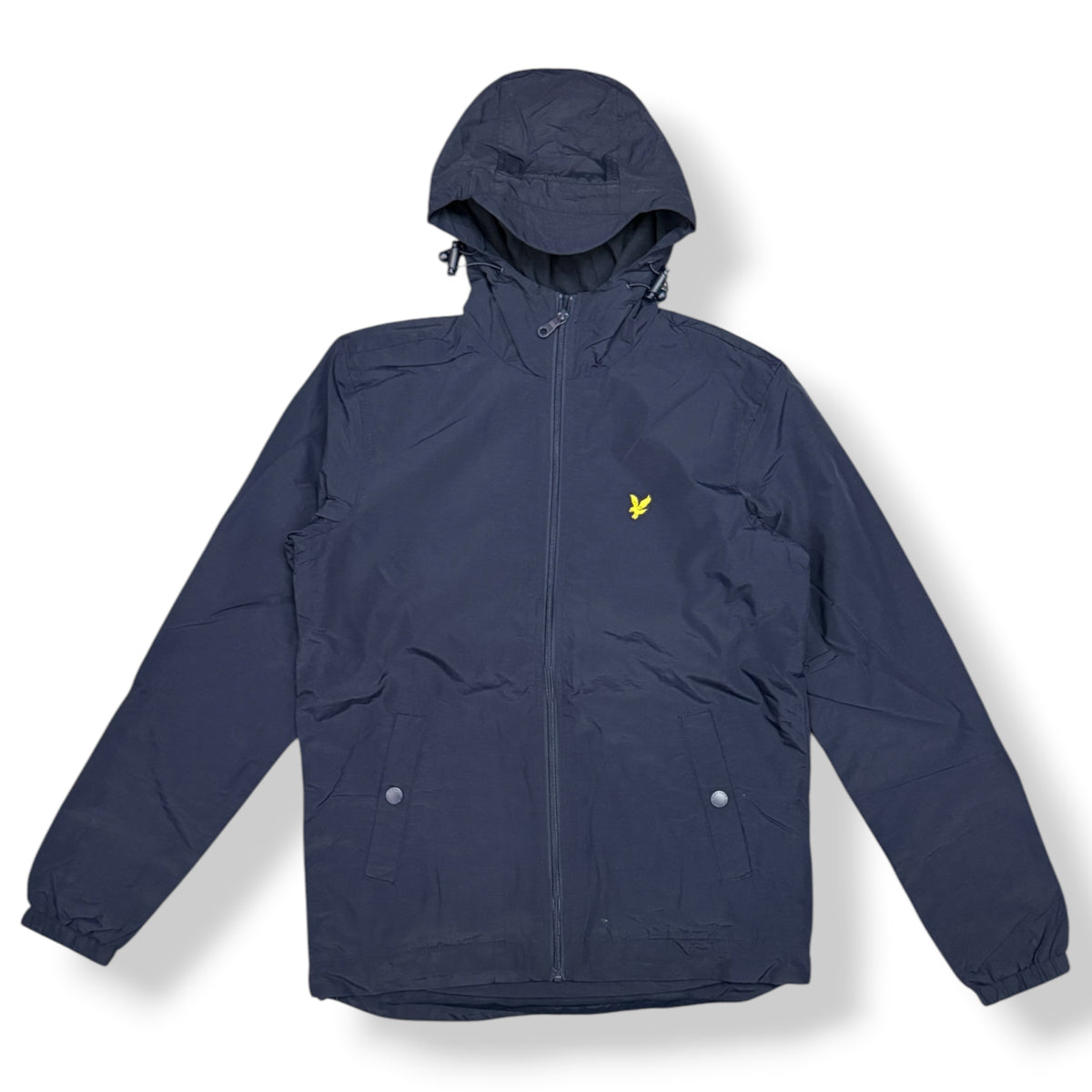 LYLE&SCOTT- Giubbotto Uomo, con interno in pile, mod.Zip Through Hooded Jacket Fleece Lining, col.Dark Navy