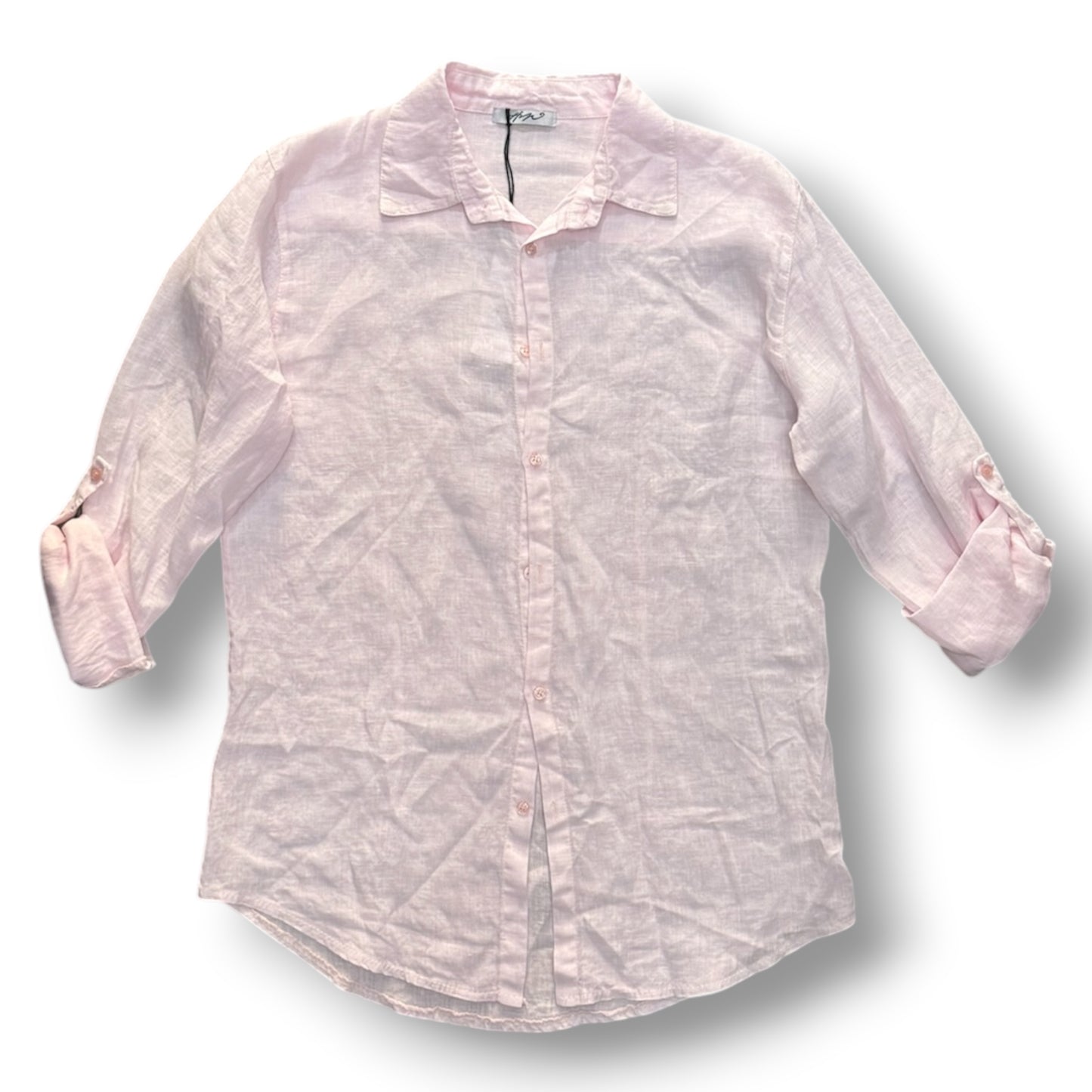 Camicia con colletto, Tex.Lino, Col.Rosa