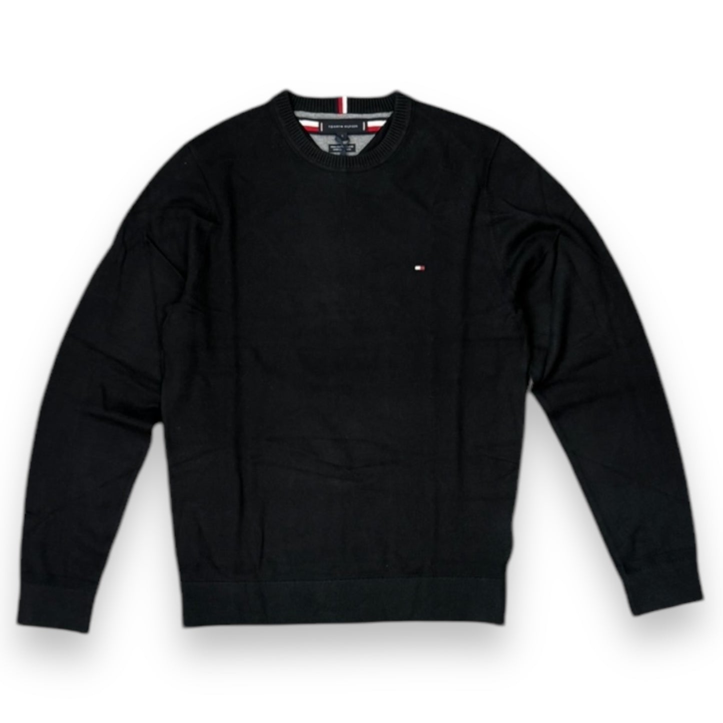 Maglioncino TOMMY HILFIGER Uomo misto cashmere (92%cot.-8%cas.), col.black