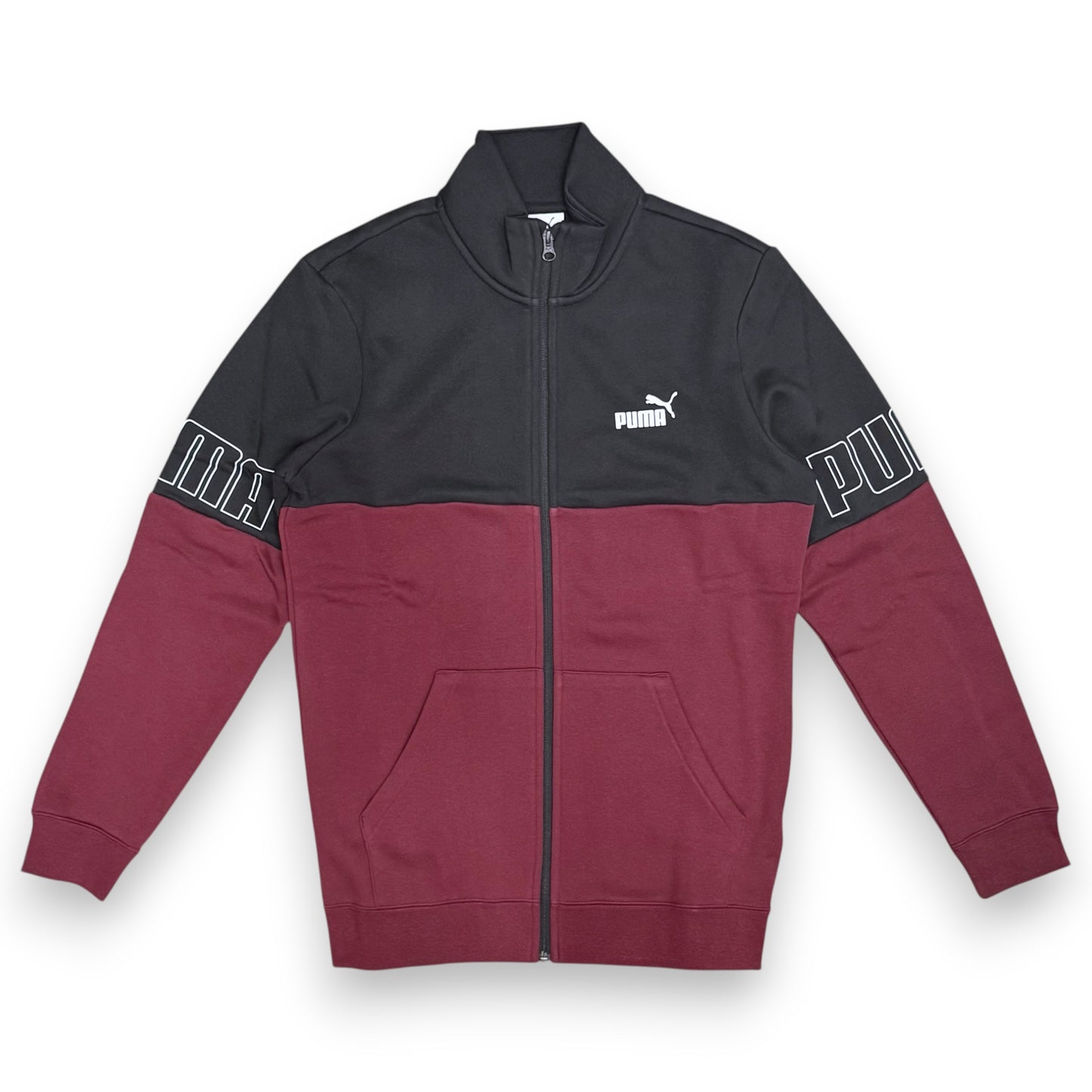 Tuta Completa Uomo PUMA tex.felpato, col.Nero/Bordoux