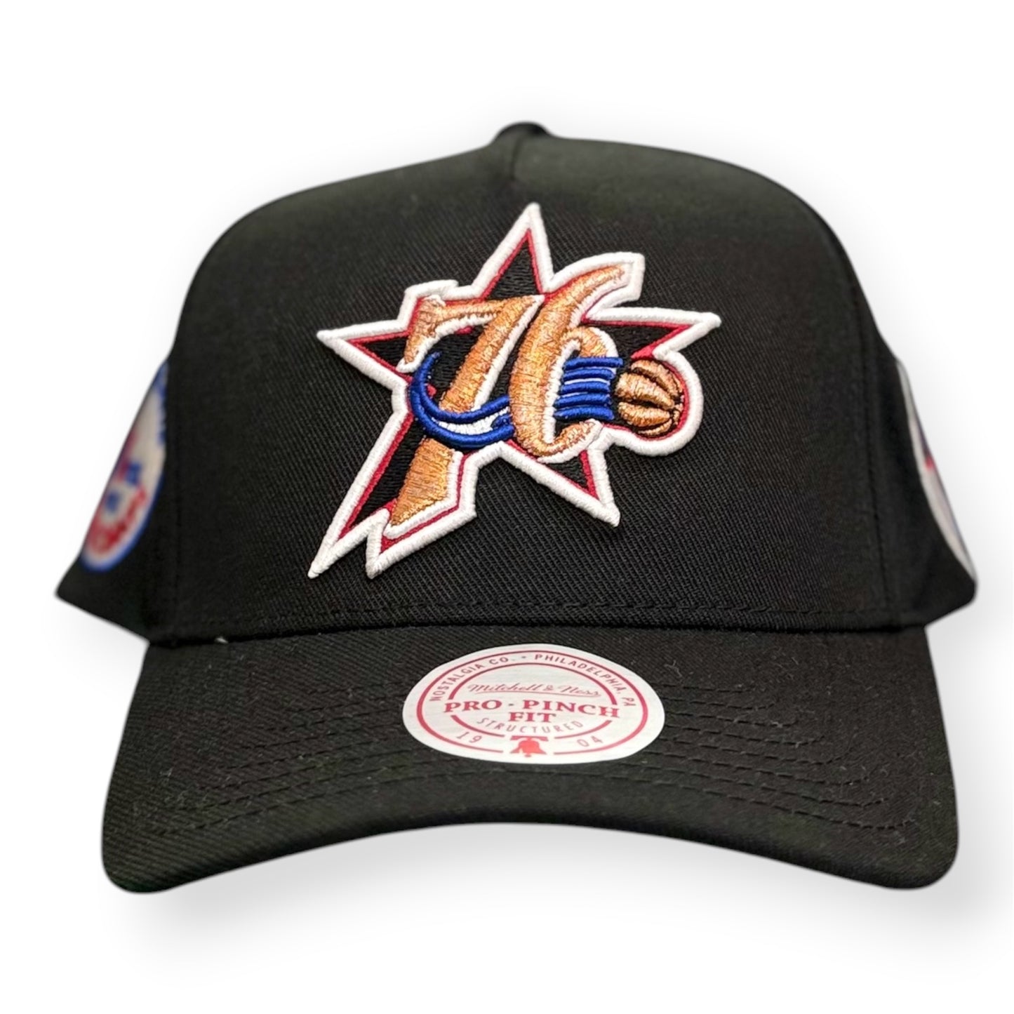 MITCHELL&NESS-Cappello PHILADELPHIA 76ERS, Col.Nero