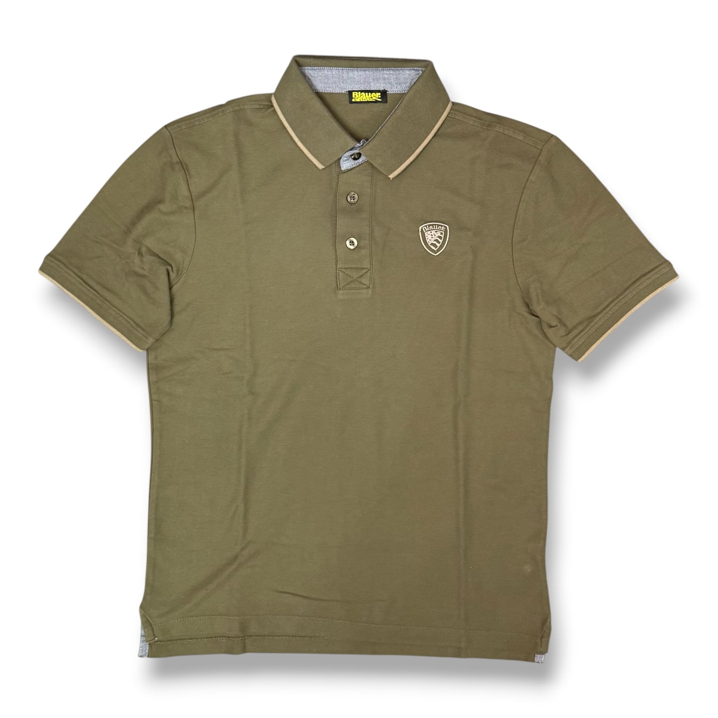BLAUER- Polo Uomo, Regular Fit, mod.Damon, Col.Verde