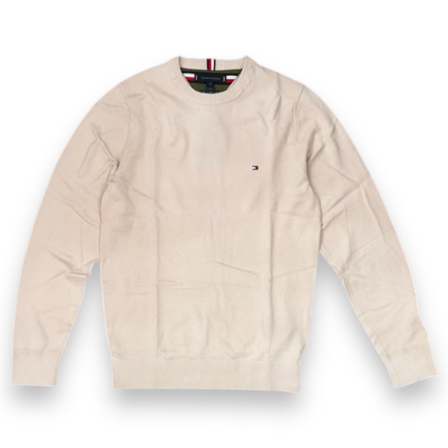 Maglioncino TOMMY HILFIGER Uomo misto cashmere (92%cot.-8%cas.), col.creme