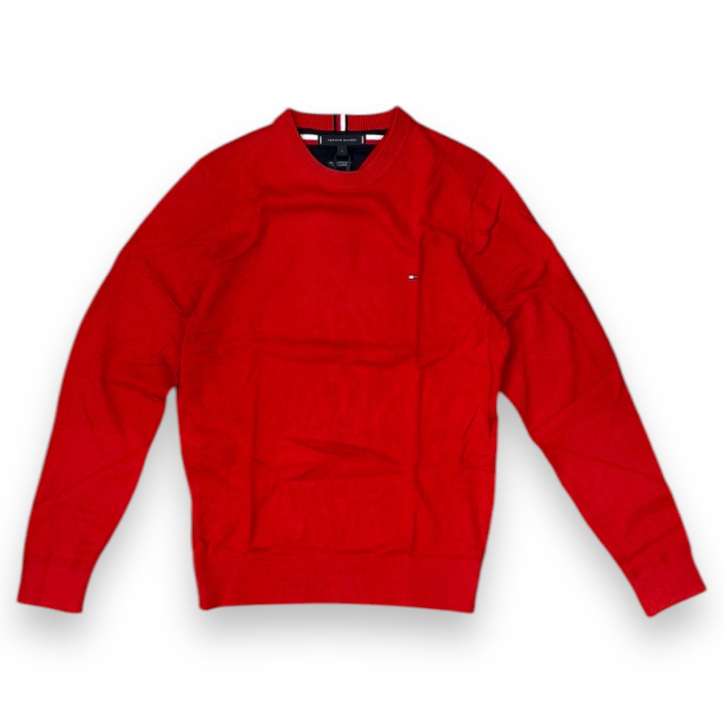 Maglioncino TOMMY HILFIGER Uomo misto cashmere (92%cot.-8%cas.), col. empire flame