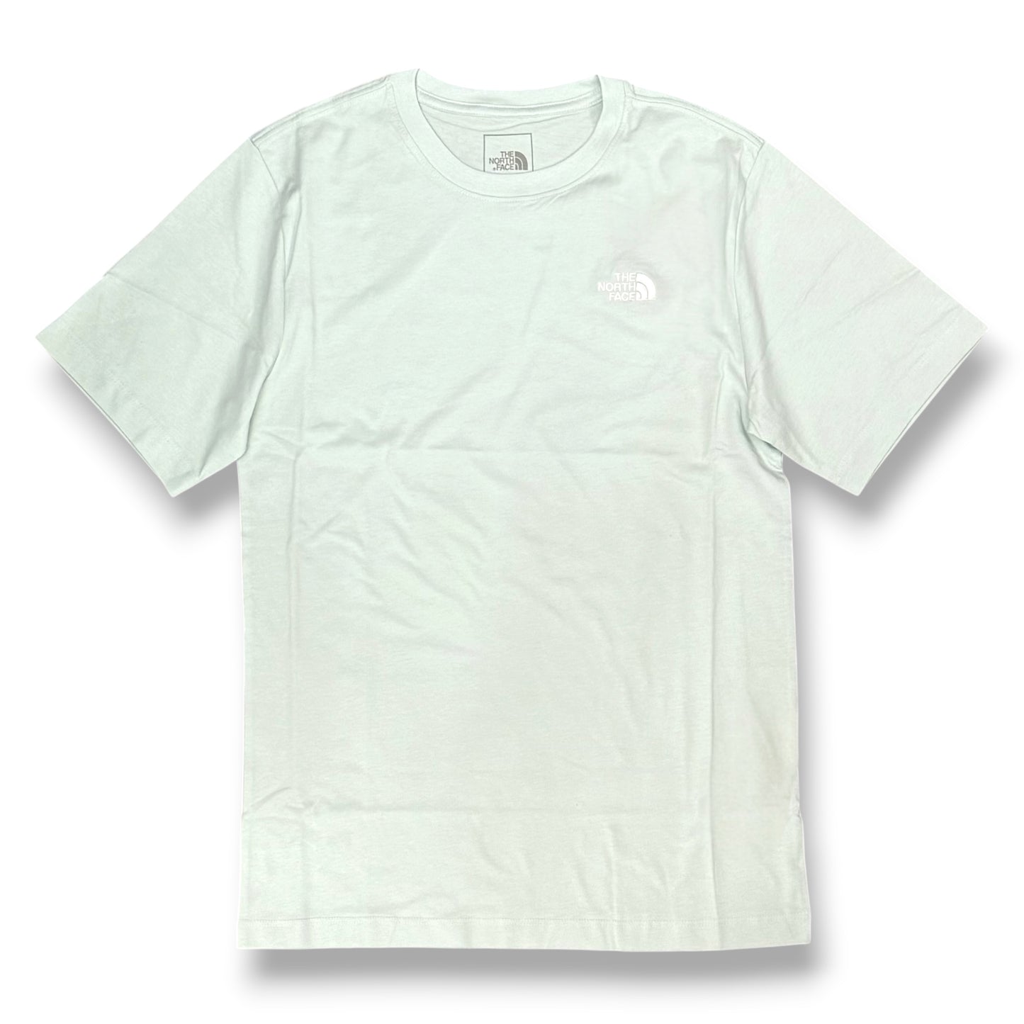 THE NORTH FACE- T-Shirt Uomo con logo ricamato lato cuore, Col. Verde acqua