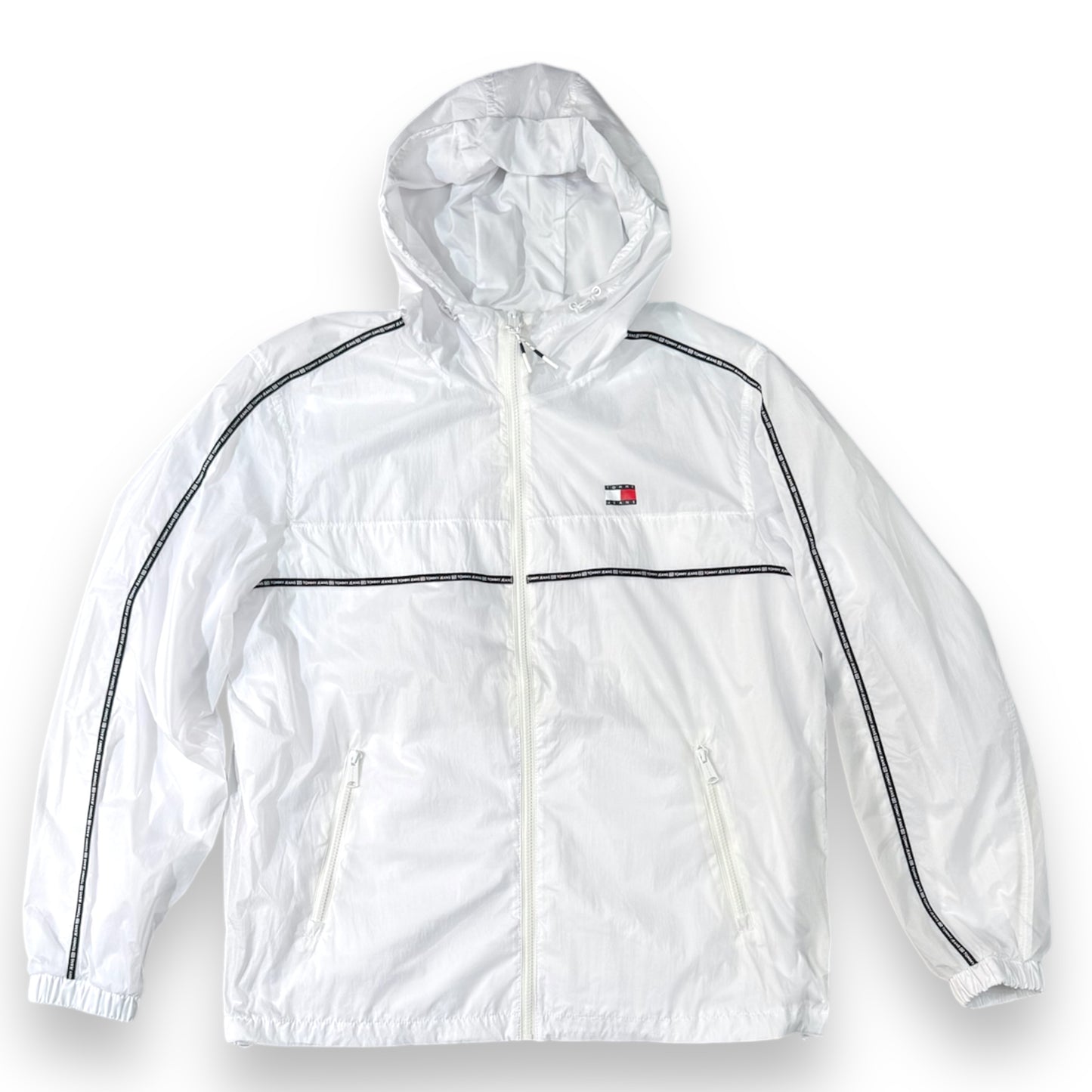 Giubbotto Antivento Tommy Jeans, Col.Bianco (veste grande, prendi una tg. In meno)