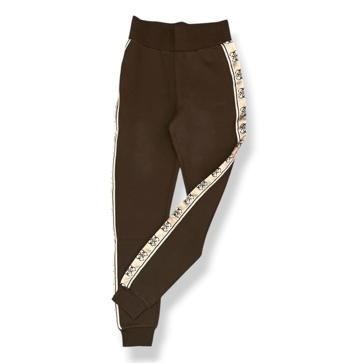 GUESS- Tuta completa Donna, con banda laterale logata, tex.neoprene, Col.Marrone