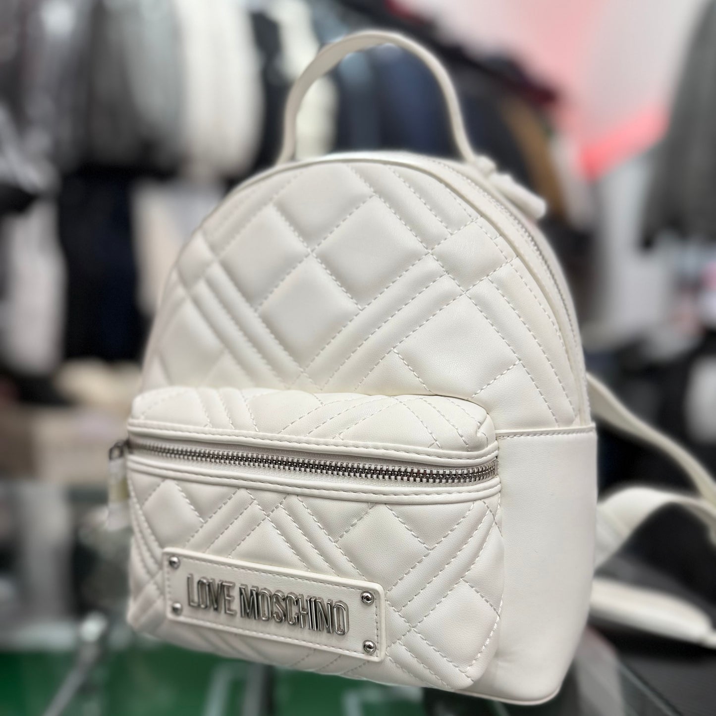Zaino LOVE MOSCHINO, col.Bianco