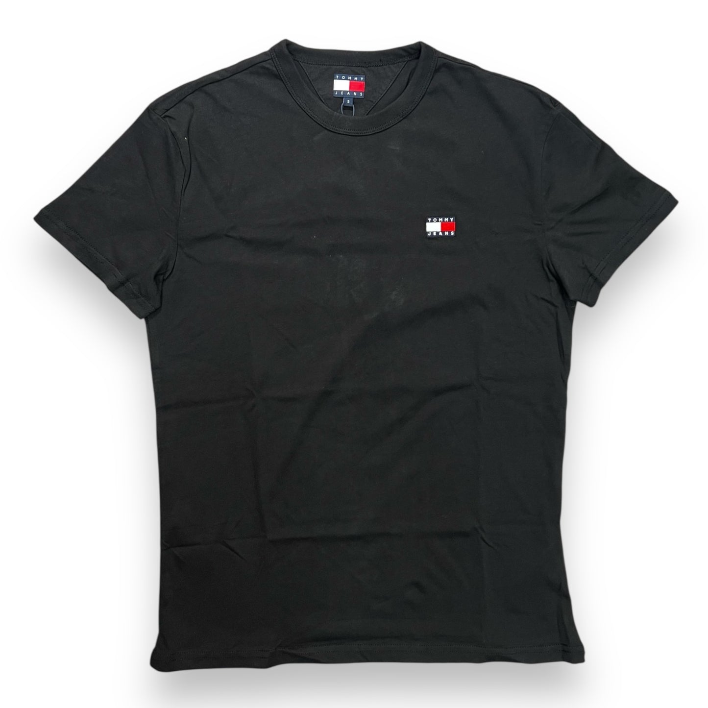 T-shirt TOMMY JEANS, con logo lato cuore, Col.Nero