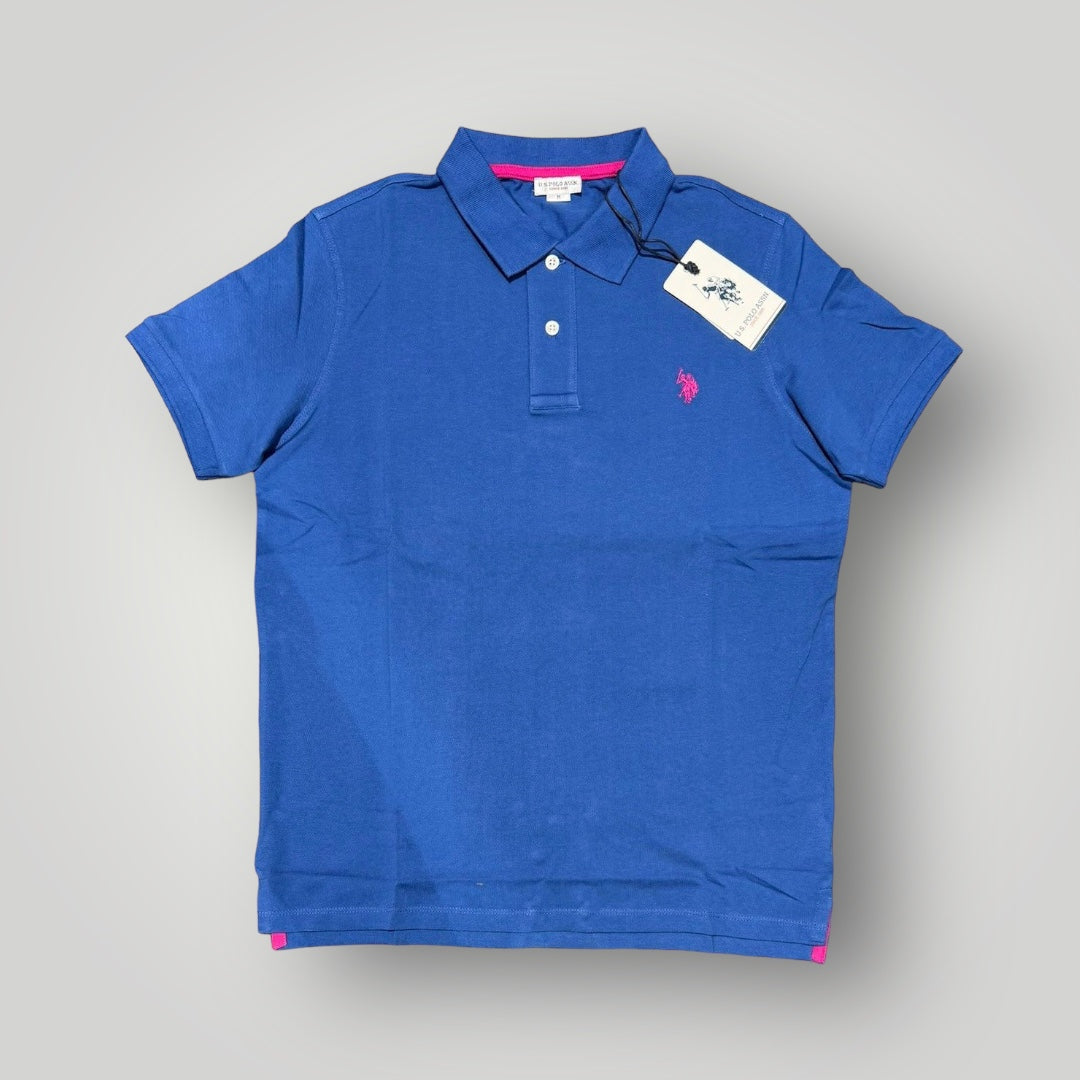 Polo U.S.POLO ASSN. since 1890 Uomo in piquet, RegulrFit, mod.Basic, col.Avion