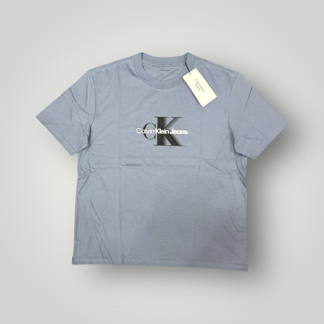 T-shirt CALVIN KLEIN, con stampa frontale nera, Col.Tempest