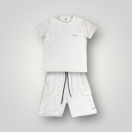 Completino estivo VSNOZERO Uomo con bermuda cargo, RegularFit, Col.Grigio