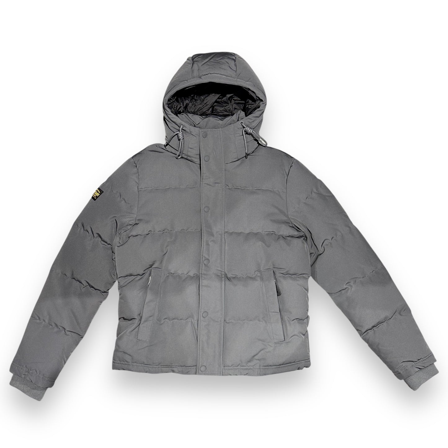 Giubbotto Everest SUPERDRY Uomo, Puffer Jacket con doppia abbottonatura, Col.Grigio