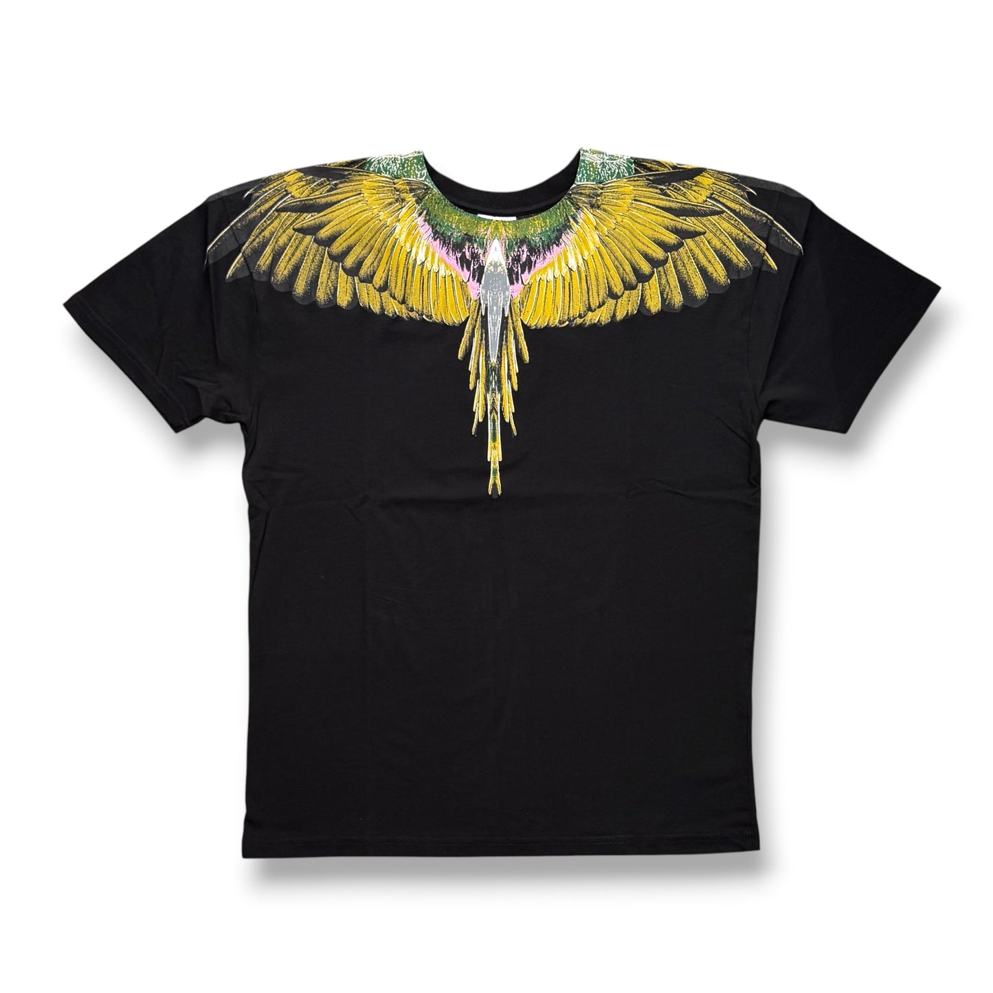 COUNTY- T-Shirt Uomo con stampa Gialla, Col.Nero