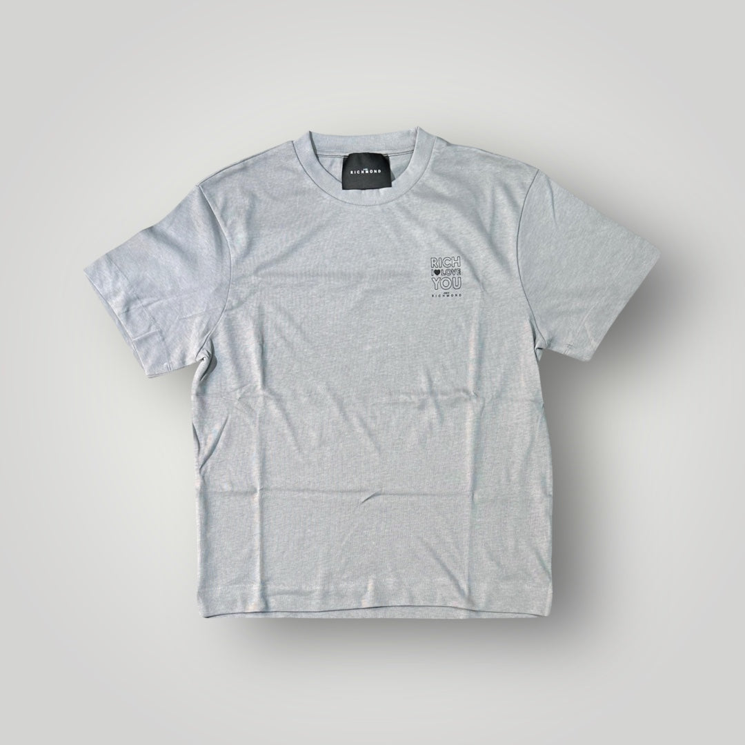 T-shirt RICHMOND Uomo, con logo lato cuore, Col.Grigio