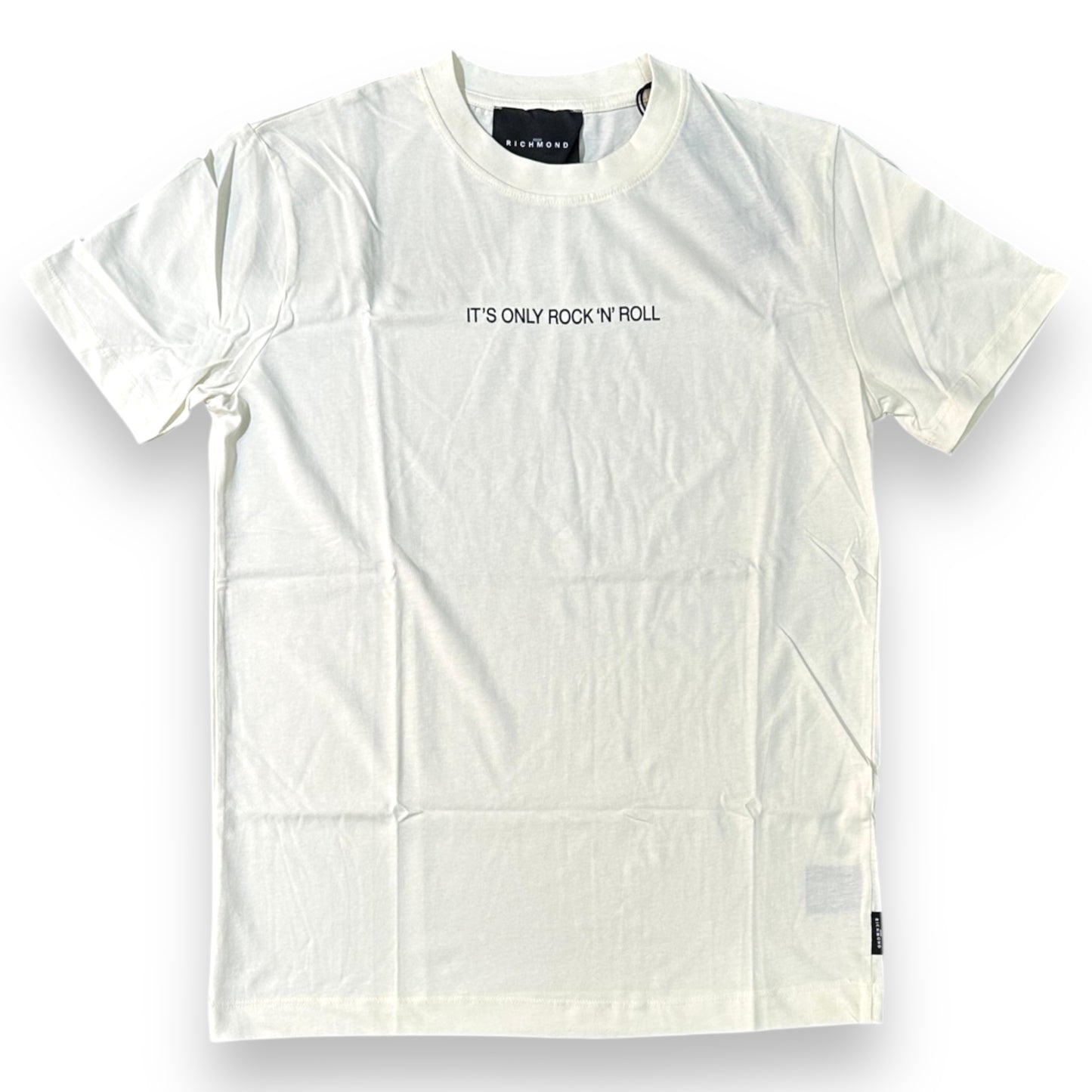 T-shirt RICHMOND Uomo, con stampa frontale piccola, Col. Milk (it's only rock 'n'roll)