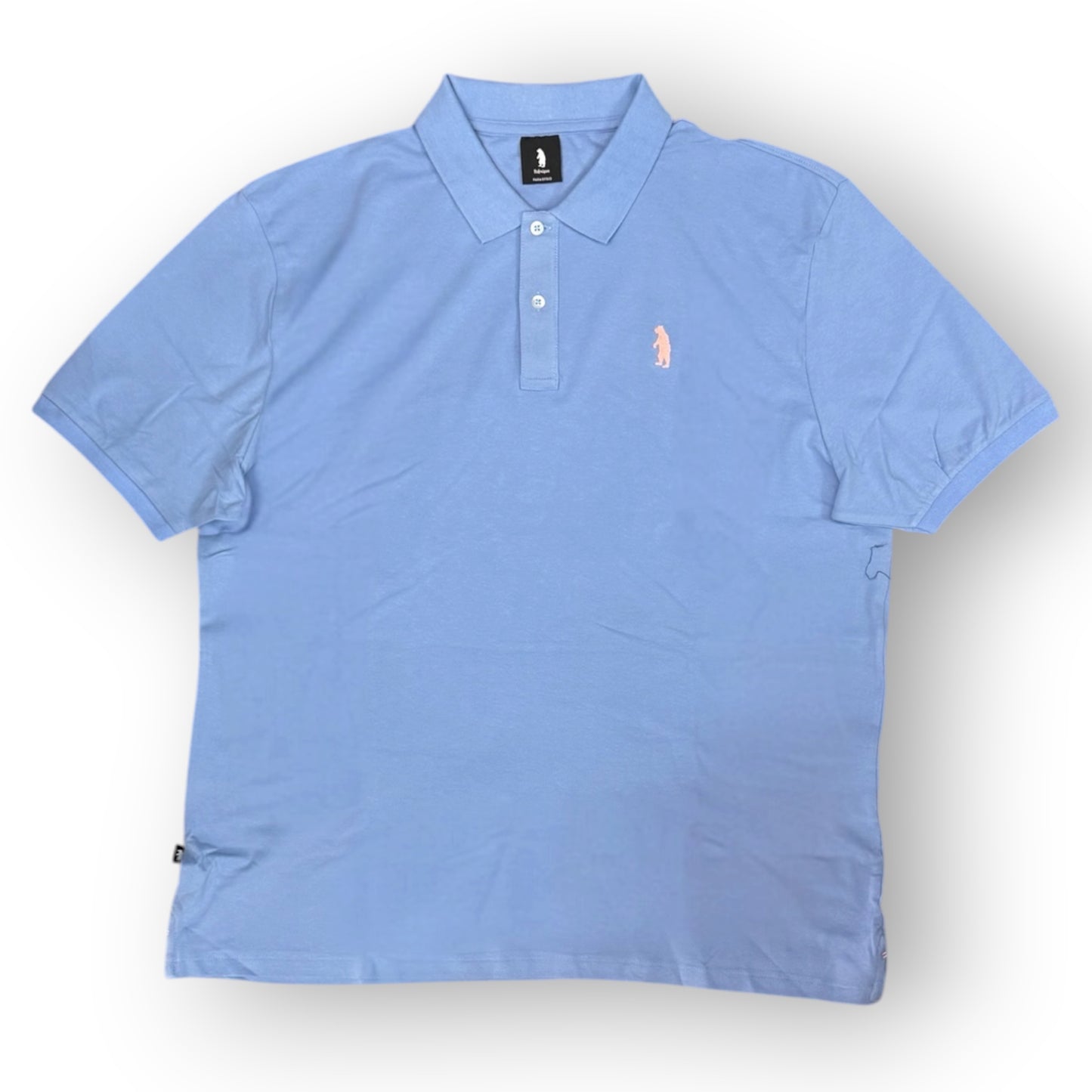 REFRIGUE- Polo Uomo, con logo lato cuore, col.Azzurro