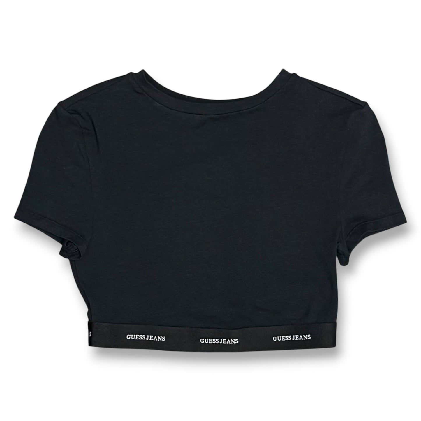 GUESS JEANS- T-shirt Donna, CroppedFit, col.Nero