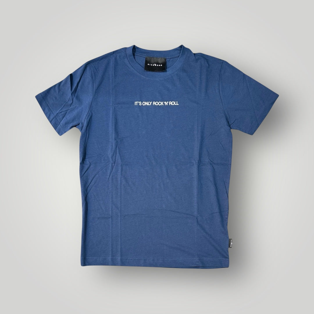 T-shirt RICHMOND Uomo, con stampa frontale piccola, Col. Blu (it's only rock 'n'roll)
