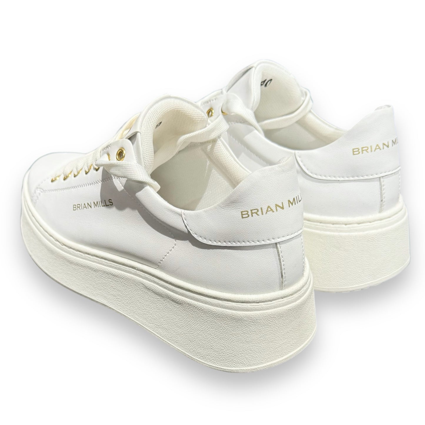 Scarpe BRIAN MILLS Donna Bianche con gomma rialzata