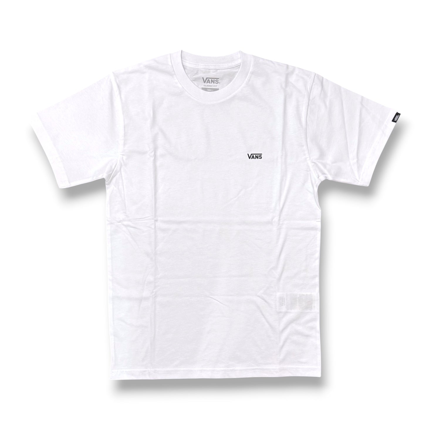 VANS- T-Shirt Uomo,Classic Fit con logo lato cuore, Col.Bianco