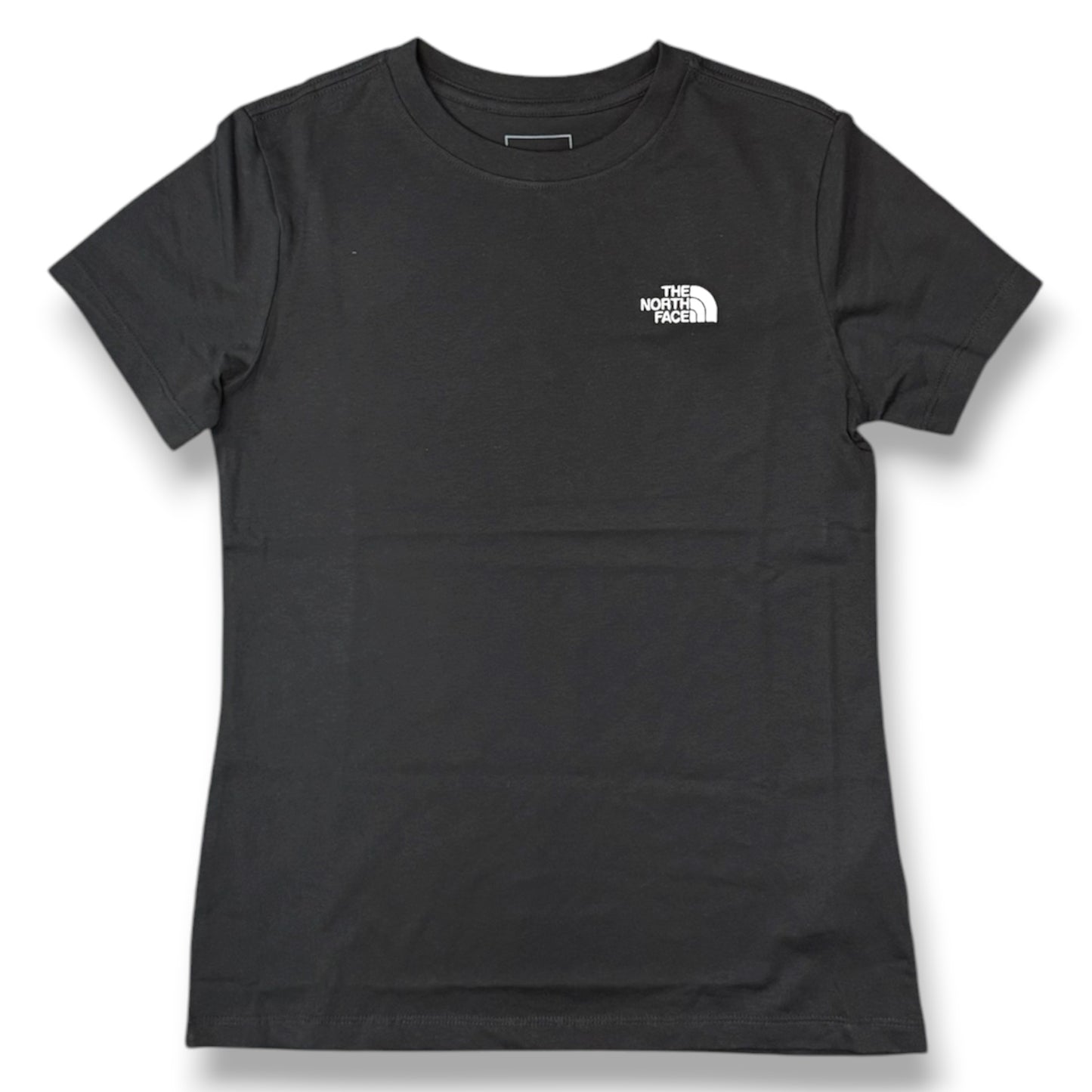 THE NORTH FACE- T-shirt Donna, con logo ricamato lato cuore, SlimFit, col.Nero