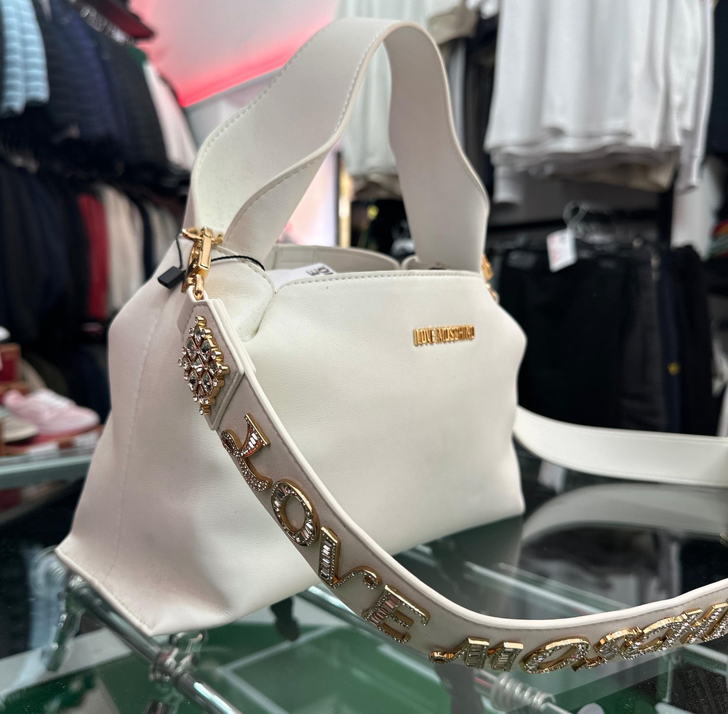 Borsa LOVE MOSCHINO, col.Bianco