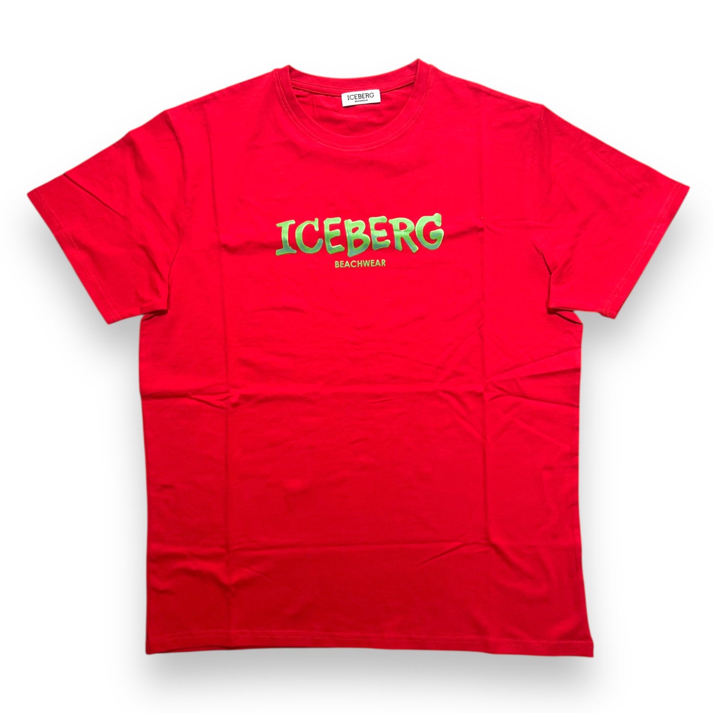 T-shirt ICEBERG, con stampa frontale, Col.Rosso