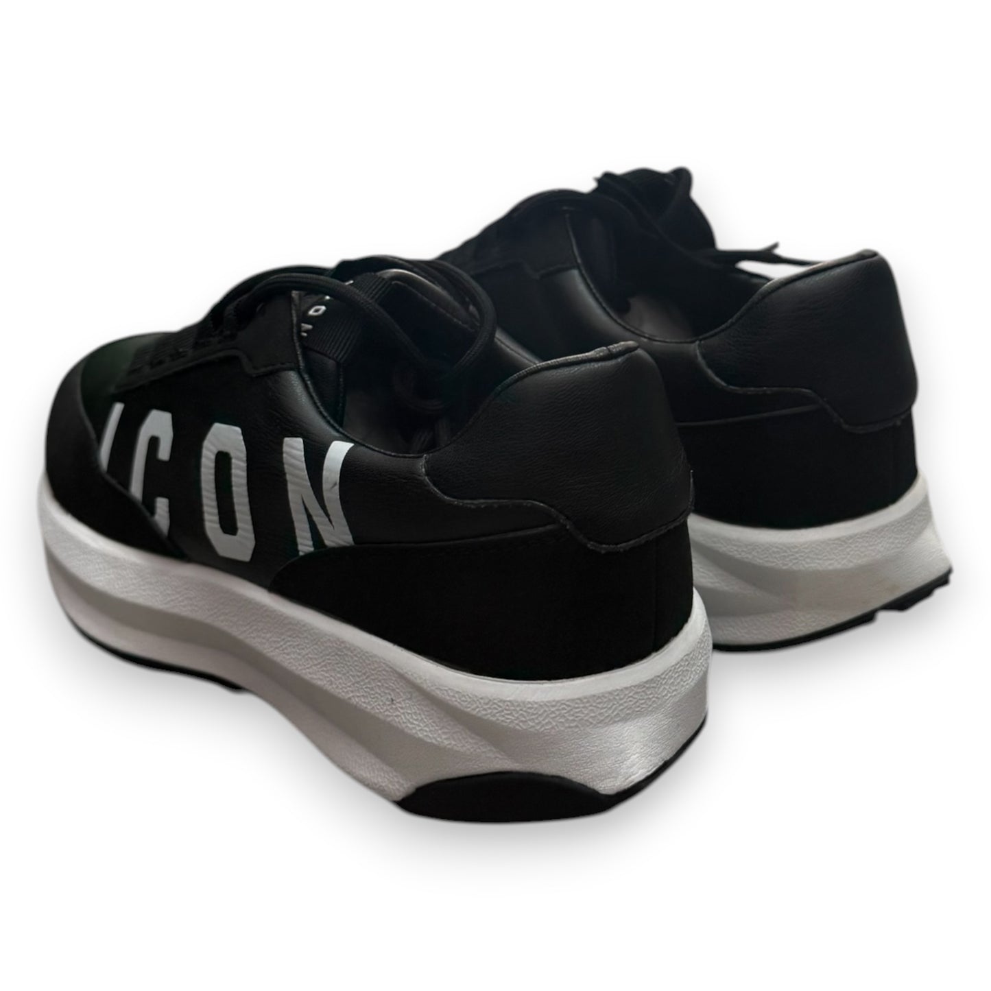 ICON- Scarpe Uomo con stampa laterale grande con gomma rialzata, Col.Nero