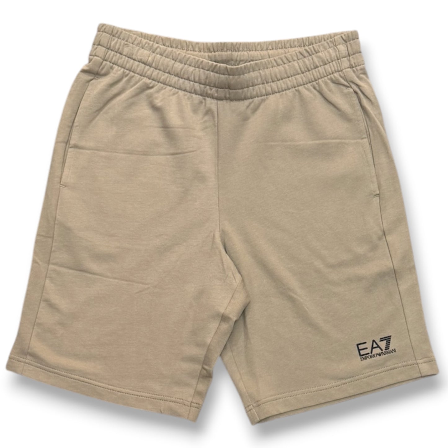 EMPORIO ARMANI-Bermuda, con logo piccolo sulla gamba, col.Beige