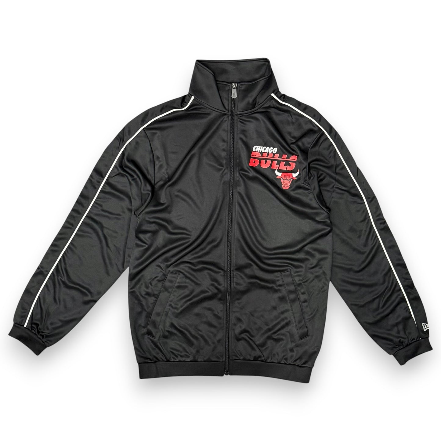 Tuta Completa Uomo NEW ERA Chicago Bulls, tex.acetato (veste grande si consiglia una tg.in meno), col.Nero