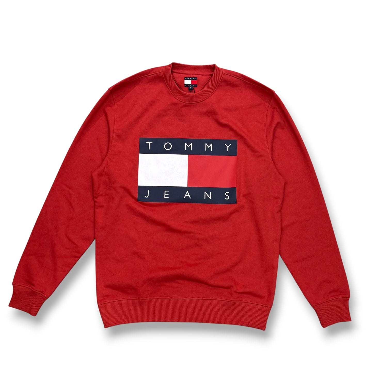 TOMMY HILFIGER-Felpa estiva Uomo, con stampa frontale, tex.cotone garzato, Col.Rosso