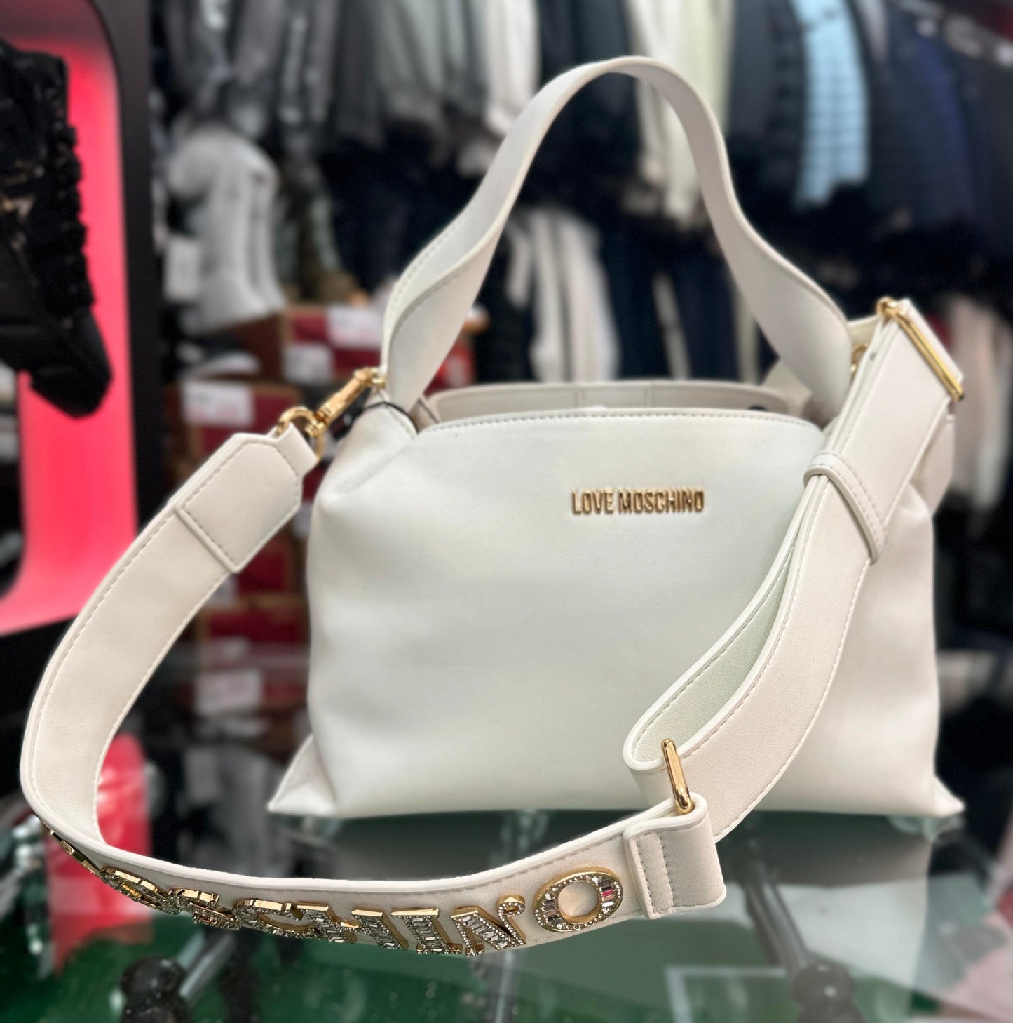 Borsa LOVE MOSCHINO, col.Bianco