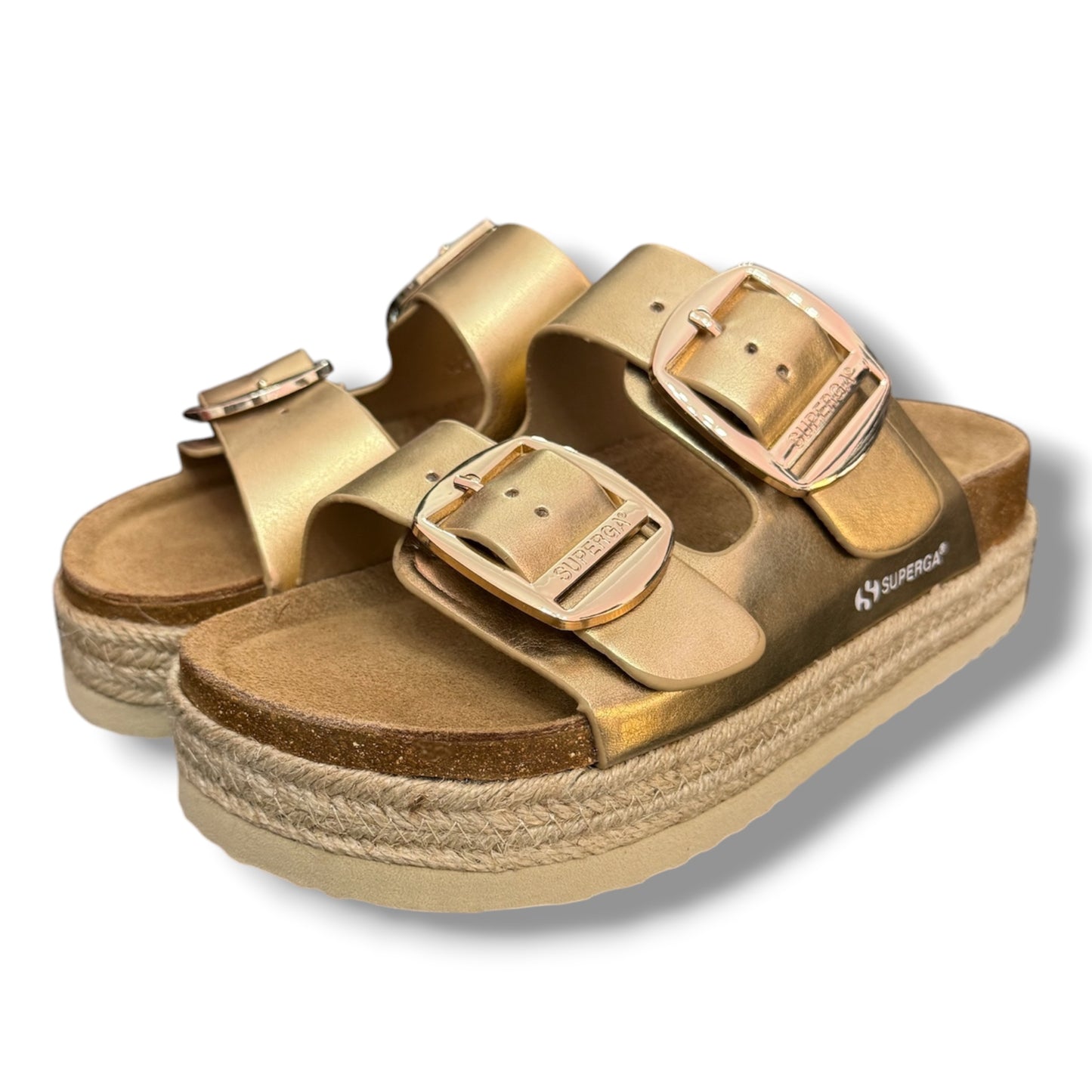 SUPERGA- Scarpe Donna, con zeppa, col.Oro