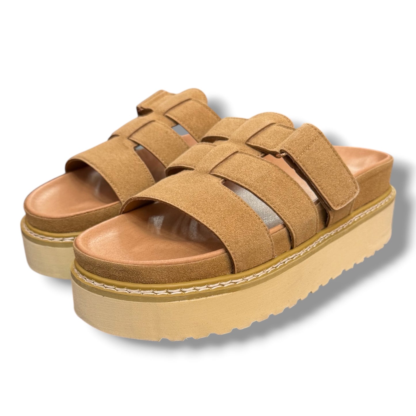 SUPERGA- Scarpe Donna, con zeppa, col.Camel