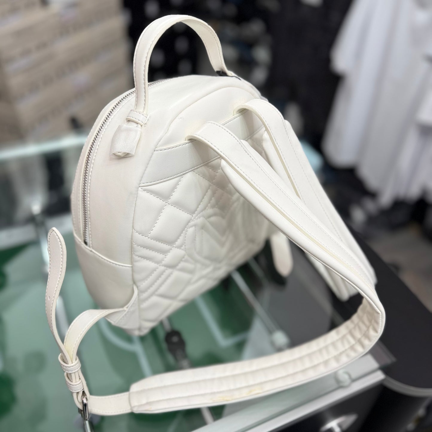 Zaino LOVE MOSCHINO, col.Bianco