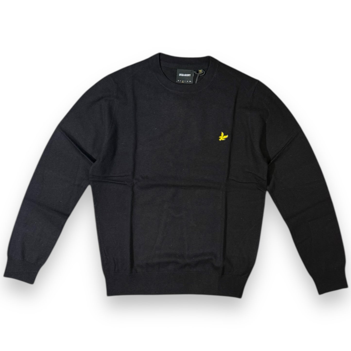 Maglioncino LYLE & SCOTT Uomo, 70% Cotone - 30% Lana Merino, col.Jet Black