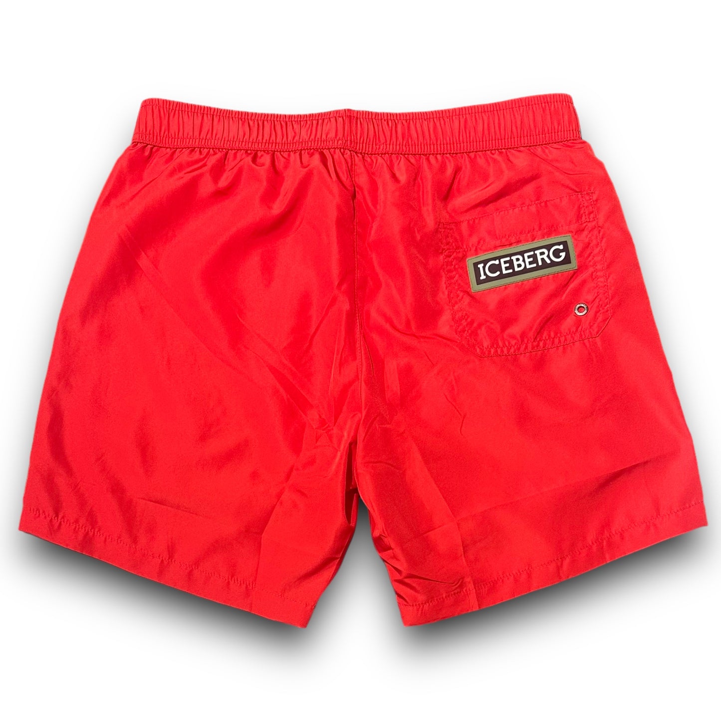 Costume Uomo ICEBERG BEACHWEAR con stampa, veste piccolo (si consiglia una tg. in piú), col.Rosso
