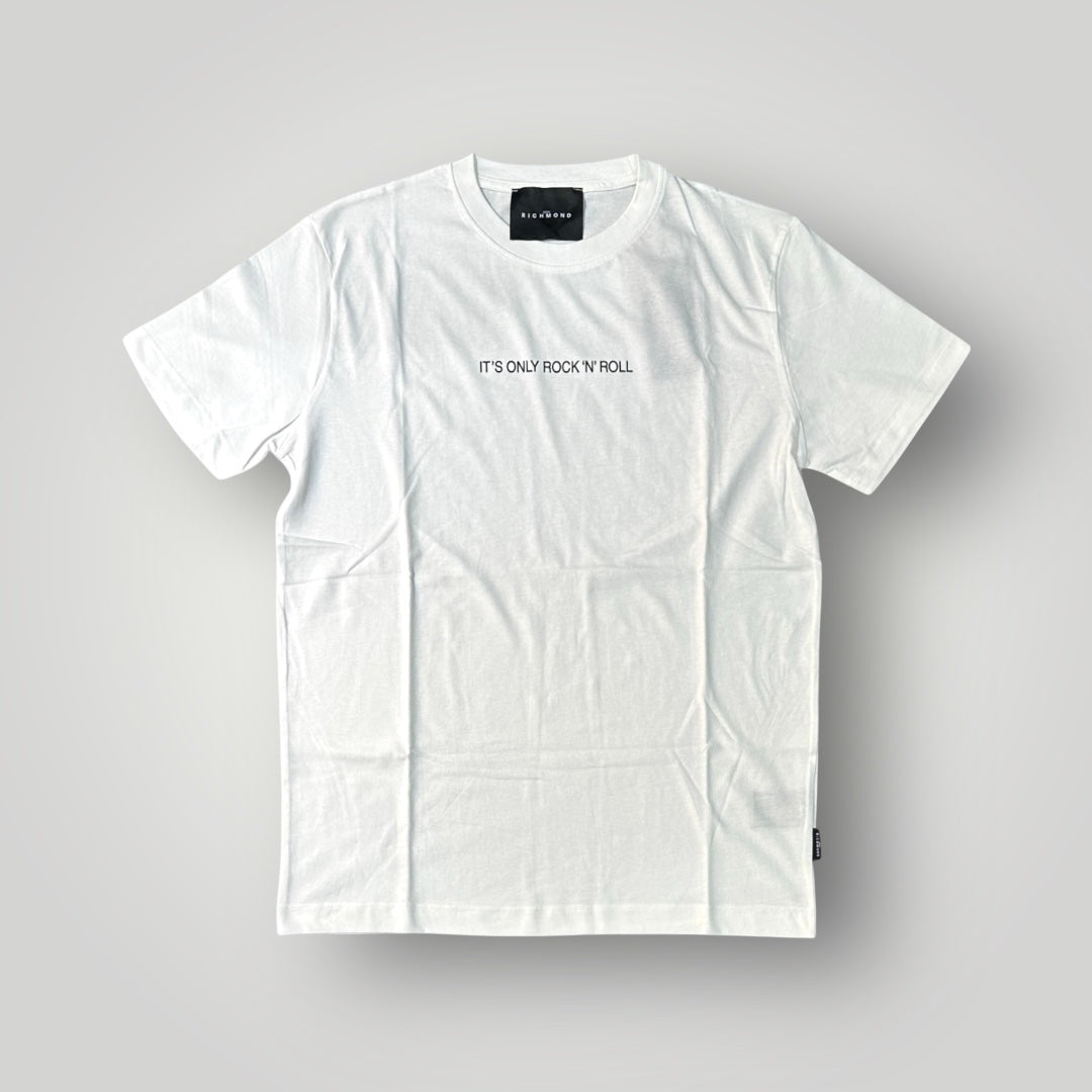 T-shirt RICHMOND Uomo, con stampa frontale piccola, Col. Bianco (it's only rock 'n'roll)