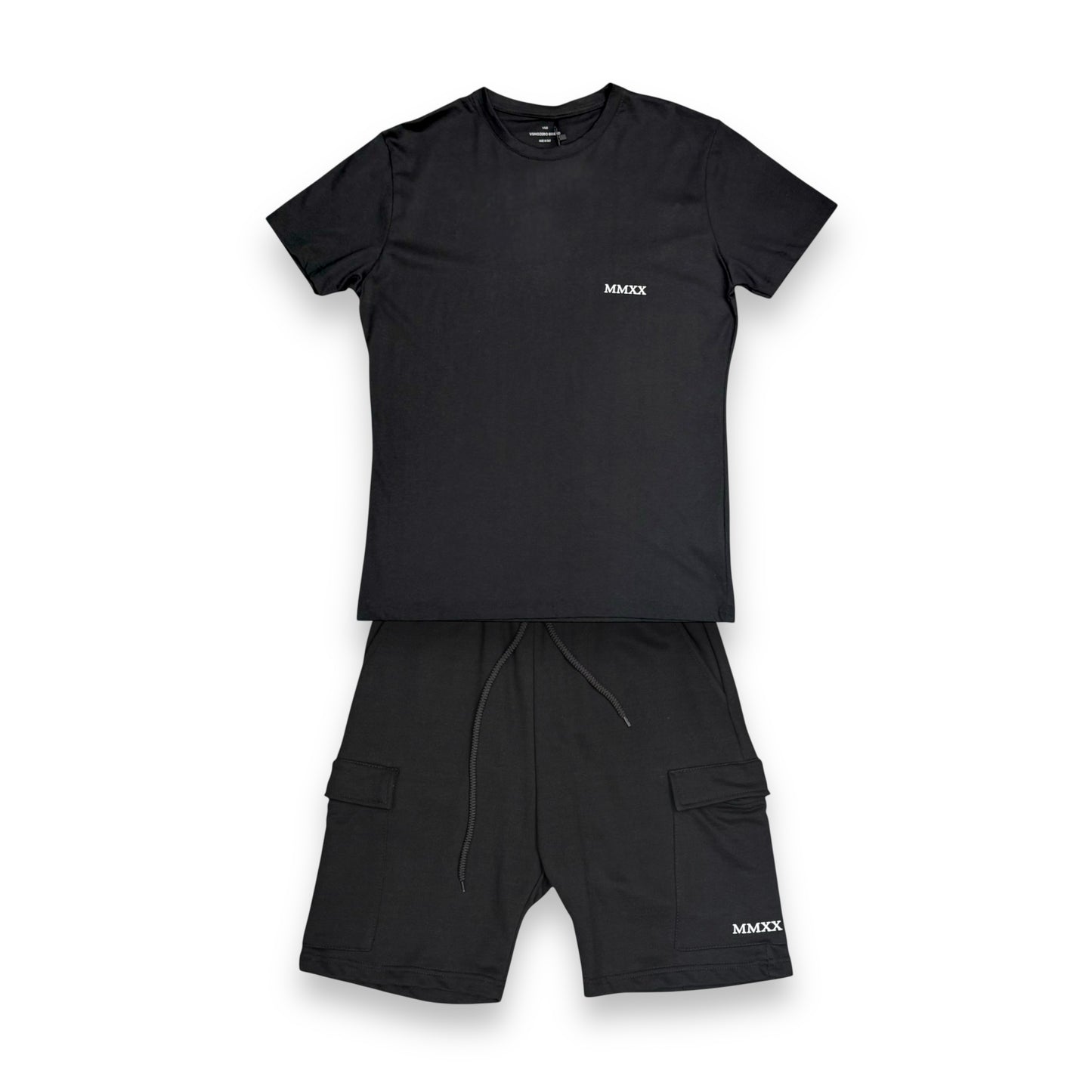 Completino estivo VSNOZERO Uomo con bermuda cargo, RegularFit, Col.Nero