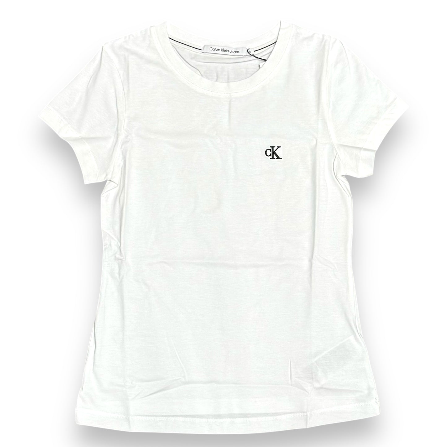 T-Shirt CALVIN KLEIN con logo lato cuore Slim Fit, Col.Bianco