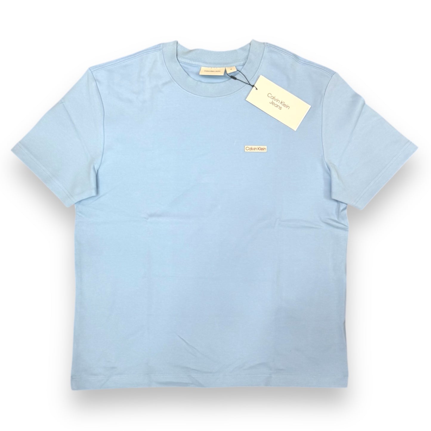 T-shirt CALVIN KLEIN, con logo lato cuore, Col.Blue Bell (targhetta Calvin Klein) BoxyFit