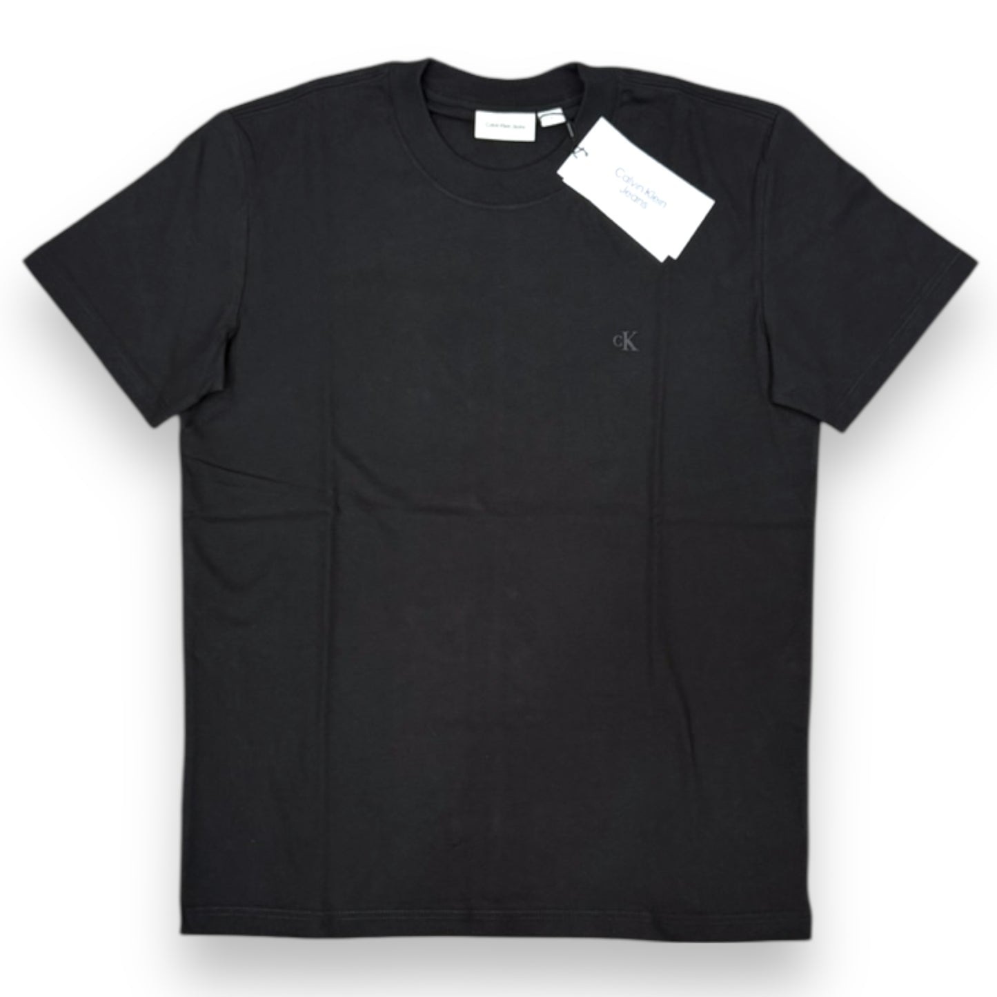 T-shirt CALVIN KLEIN, con logo gommato lato cuore, Col.Nero